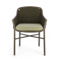Кресло плетеное с подушкой Garden Relax Everly алюминий, роуп, олефин коричневый, зеленый, оливковый Фото 2