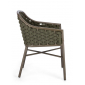Кресло плетеное с подушкой Garden Relax Everly алюминий, роуп, олефин коричневый, зеленый, оливковый Фото 3