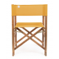 Кресло деревянное складное Garden Relax Noemi Director акация, полиэстер коричневый, горчичный Фото 4