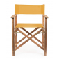 Кресло деревянное складное Garden Relax Noemi Director акация, полиэстер коричневый, горчичный Фото 2