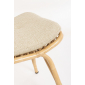 Лаунж-кресло плетеное с подставкой для ног Garden Relax Maela алюминий, искусственный ротанг, ткань натуральный, бежевый Фото 8