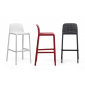 Комплект пластиковых барных стульев Nardi Lido Set 4 стеклопластик антрацит Фото 5