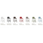 Комплект пластиковых полубарных стульев Nardi Lido Mini Set 2 стеклопластик антрацит Фото 3