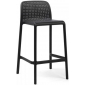 Комплект пластиковых полубарных стульев Nardi Lido Mini Set 2 стеклопластик антрацит Фото 4