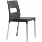 Комплект пластиковых стульев Scab Design Maxi Diva Set 2 алюминий, технополимер, стекловолокно антрацит Фото 3