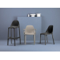 Комплект пластиковых барных стульев Scab Design Piu Set 4 стеклопластик антрацит Фото 4
