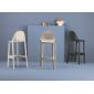 Комплект пластиковых барных стульев Scab Design Piu Set 4 стеклопластик антрацит Фото 6