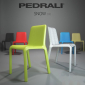 Комплект пластиковых стульев PEDRALI Snow Set 4 стеклопластик синий Фото 9
