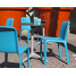 Комплект пластиковых стульев PEDRALI Snow Set 4 стеклопластик синий Фото 12