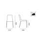 Комплект прозрачных стульев PAPATYA X-Treme S Set 4 сталь, поликарбонат хромированный, прозрачный Фото 2