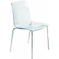 Комплект прозрачных стульев PAPATYA X-Treme S Set 4 сталь, поликарбонат хромированный, прозрачный Фото 4