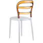 Комплект пластиковых стульев Siesta Contract Miss Bibi Set 4 стеклопластик, поликарбонат белый, янтарный Фото 5