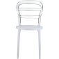 Комплект пластиковых стульев Siesta Contract Miss Bibi Set 4 стеклопластик, поликарбонат белый, прозрачный Фото 8
