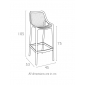 Комплект пластиковых барных стульев Siesta Contract Air Bar 75 Set 2 стеклопластик белый Фото 2