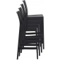 Комплект пластиковых барных стульев Siesta Contract Maya Bar 75 Set 4 стеклопластик черный Фото 9