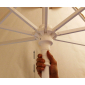 Зонт пляжный профессиональный THEUMBRELA SEMSIYE EVI Kiwi Clips алюминий, олефин серебристый, бирюзовый Фото 7