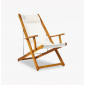 Кресло-шезлонг деревянное складное Tagliamento Mini ироко Фото 4