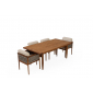 Комплект деревянной плетеной мебели Tagliamento Knob ироко, роуп, ткань Фото 7