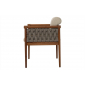 Комплект деревянной плетеной мебели Tagliamento Knob ироко, роуп, ткань Фото 8