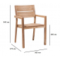 Кресло деревянное RosaDesign Juniper тик натуральный Фото 2