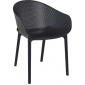 Комплект пластиковой мебели Siesta Contract Sky сталь, стеклопластик черный Фото 17
