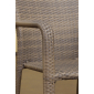 Плетеное кресло 4SIS Руджо алюминий, искусственный ротанг серо-коричневый Фото 3