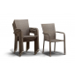 Плетеное кресло 4SIS Руджо алюминий, искусственный ротанг серо-коричневый Фото 2