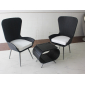 Комплект плетеной мебели KVIMOL КМ-0203 алюминий, искусственный ротанг черный, светло-бежевый Фото 2