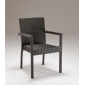 Кресло плетеное RosaDesign Linear алюминий, искусственный ротанг черный Фото 3