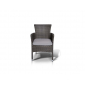 Кресло плетеное с подушкой 4SIS Терни искусственный ротанг, ткань серо-коричневый Фото 1
