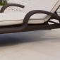 Шезлонг-лежак плетеный с матрасом Skyline Design Imperial алюминий, искусственный ротанг, sunbrella мокка, бежевый Фото 9
