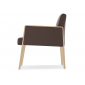 Кресло деревянное мягкое PEDRALI Jil Lounge дуб, ткань Фото 5