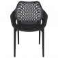 Кресло пластиковое Siesta Contract Air XL стеклопластик черный Фото 5