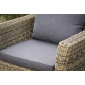 Кресло плетеное 4SIS Капучино алюминий, искусственный ротанг, ткань соломенный Фото 4