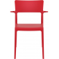 Кресло пластиковое Siesta Contract Plus стеклопластик красный Фото 4