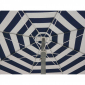 Зонт пляжный с поворотной рамой Maffei Venezia сталь, хлопок белый, синий Фото 5