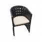 Обеденный комплект плетеной мебели KVIMOL KM-0009 алюминий, искусственный ротанг черный, бежевый Фото 5