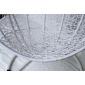 Кресло плетеное подвесное KVIMOL КМ-0031 сталь, искусственный ротанг белый, бирюзовый Фото 7