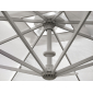 Зонт профессиональный двухкупольный OFV Fellini Alluminium T алюминий, акрил слоновая кость Фото 6