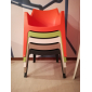 Кресло пластиковое Scab Design Coccolona технополимер красный Фото 5