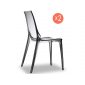 Комплект прозрачных стульев Scab Design Vanity Set 2 поликарбонат серый Фото 1