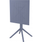 Стол пластиковый складной Siesta Contract Sky Folding Table 60 сталь, пластик темно-серый Фото 10