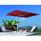Зонт профессиональный Fim Capri алюминий, акрил белый, красный Фото 1