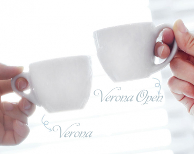 Кофейная пара для эспрессо Ancap Verona Open фарфор белый Фото 2