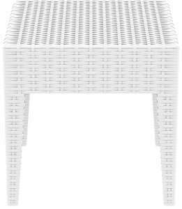 Столик плетеный для шезлонга Siesta Contract GT 1009 стеклопластик белый Фото 4