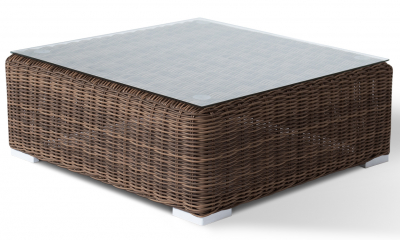 Комплект плетеной мебели 4SIS Лунго Лаунж алюминий, искусственный ротанг, ткань коричневый Фото 7