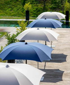 Зонт пляжный профессиональный Crema Zefiro алюминий, акрил Фото 5
