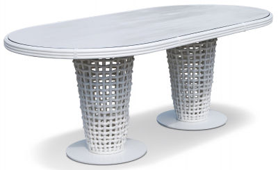 Комплект плетеной мебели Skyline Design Dynasty алюминий, искусственный ротанг, sunbrella белый, бежевый Фото 7