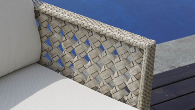 Комплект плетеной мебели Skyline Design Heart алюминий, искусственный ротанг, sunbrella бежевый Фото 9