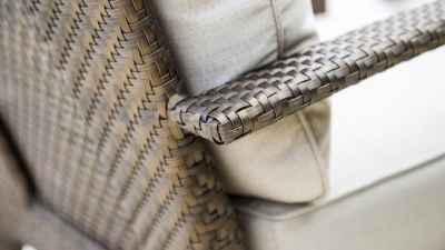 Кресло плетеное с подушками Skyline Design Madison алюминий, искусственный ротанг, sunbrella бронзовый, бежевый Фото 6